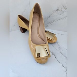 Tory Burch Shoes Cream Block Heel Sz 8
